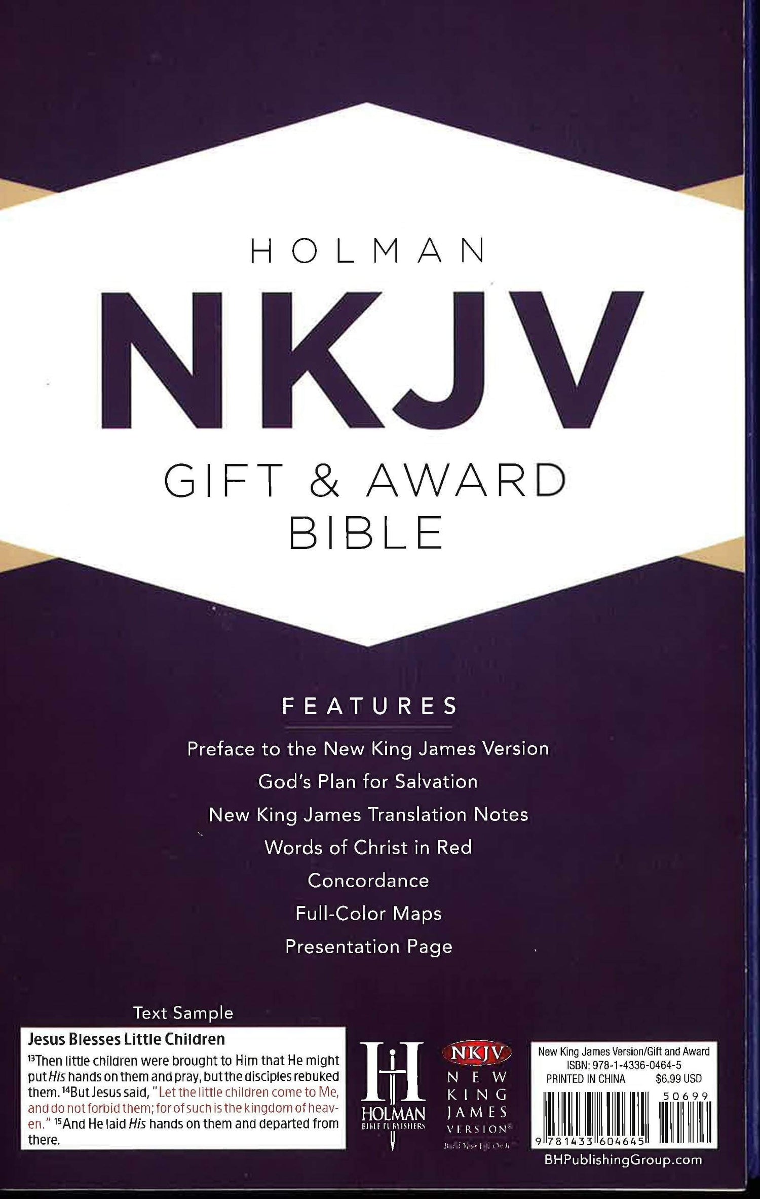 Nkjv Gift & Award Bible, Purple Imitation Leather