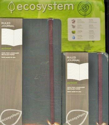 Notebook: Ecosystem Ruled Journal 2 Pack Medium And Small