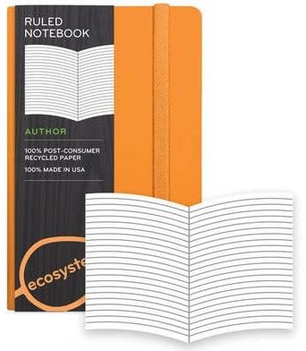 Notebook: Journal Ecosystem Hard Ruled Clementine Small