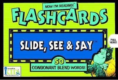Now I'm Reading! Slide, See And Say Flashcards: 50 Consonant Blend Words!
