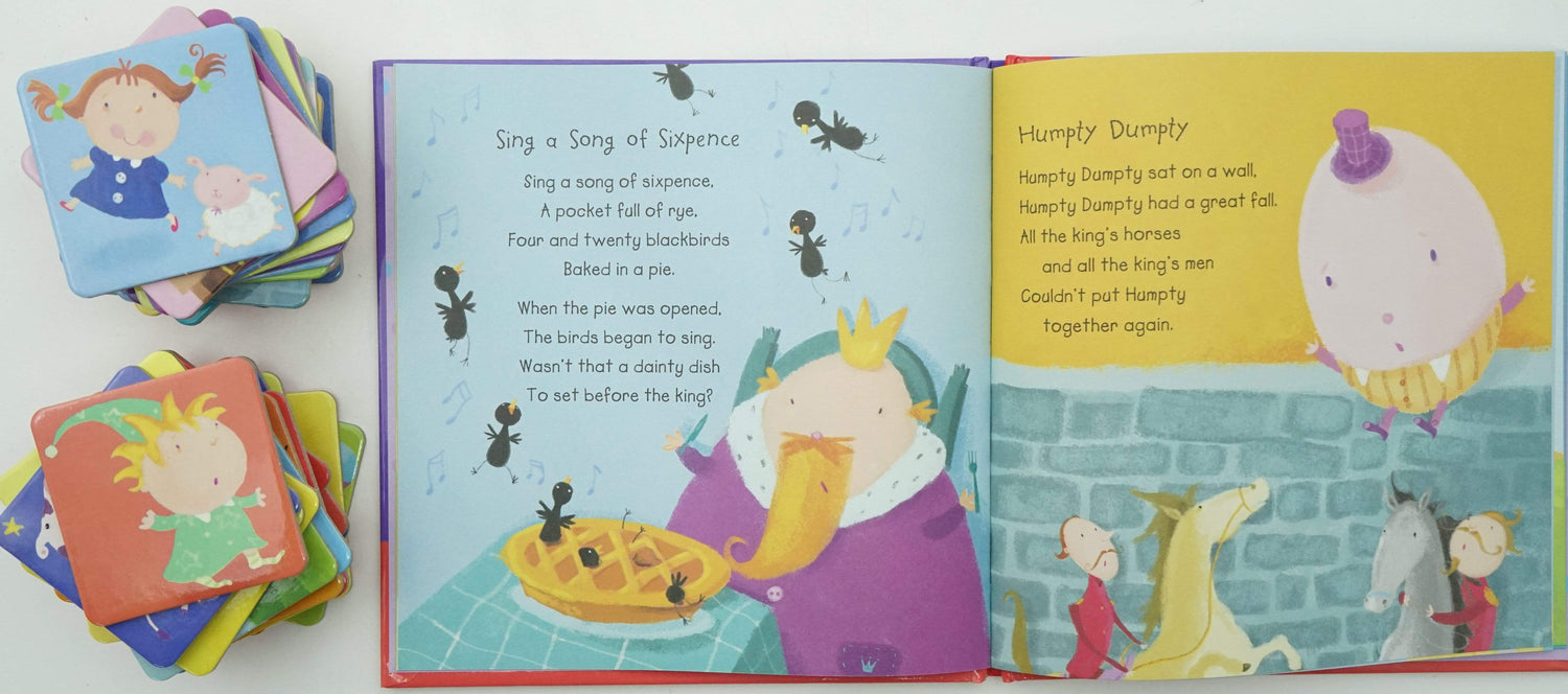 Nursery Rhymes Matching Pairs: Storybook & Memory Game Set