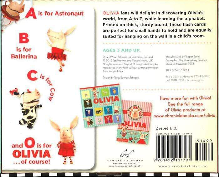 Olivia Alphabet Flash Cards