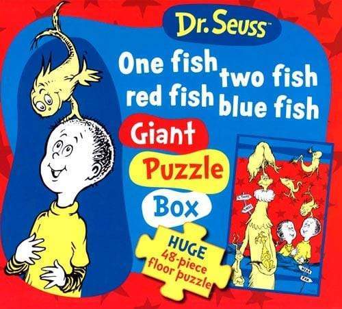 One Fish, Two Fish, Red Fish, Blue Fish Giant Puzzle Box (Huge 48-Piece Floor Puzzle)