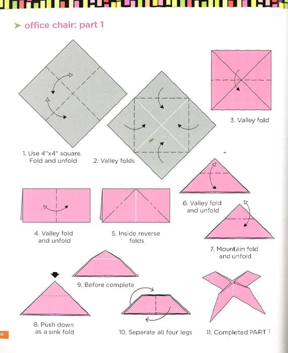 Origami Furniture: Decorate The Perfect Doll's House With 25 Stylish Projects