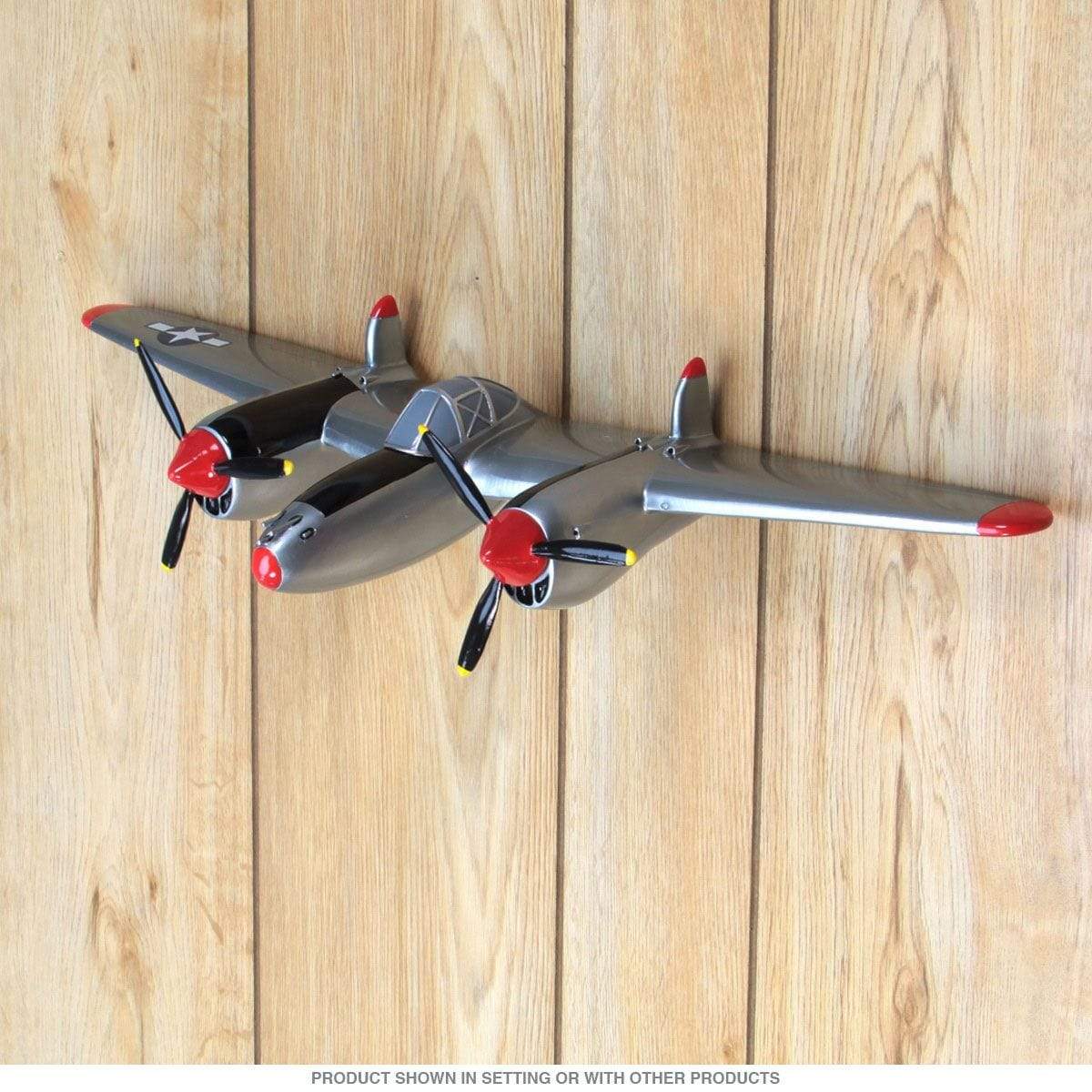 P-38 Fighter Wall Decor Resin
