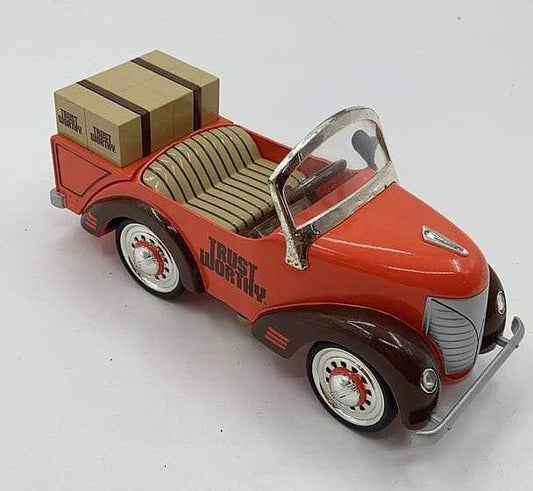 PACKAGE TRUCK BANK PEDAL CAR- TRUST WORTHY
