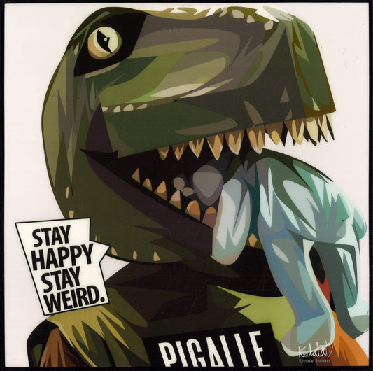 PAGILLIE: STAY WEIRD STAY HAPPY POP ART (10X10)