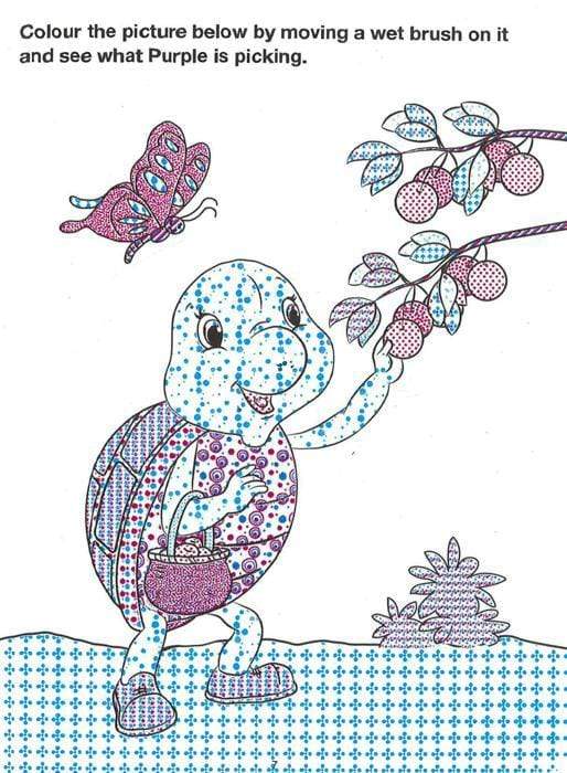 Paint With Water "Purple Turtle"