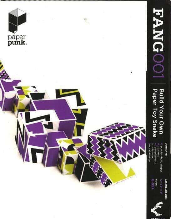 Paper Punk Fang 001 : Build Your Own Paper Toy Snake