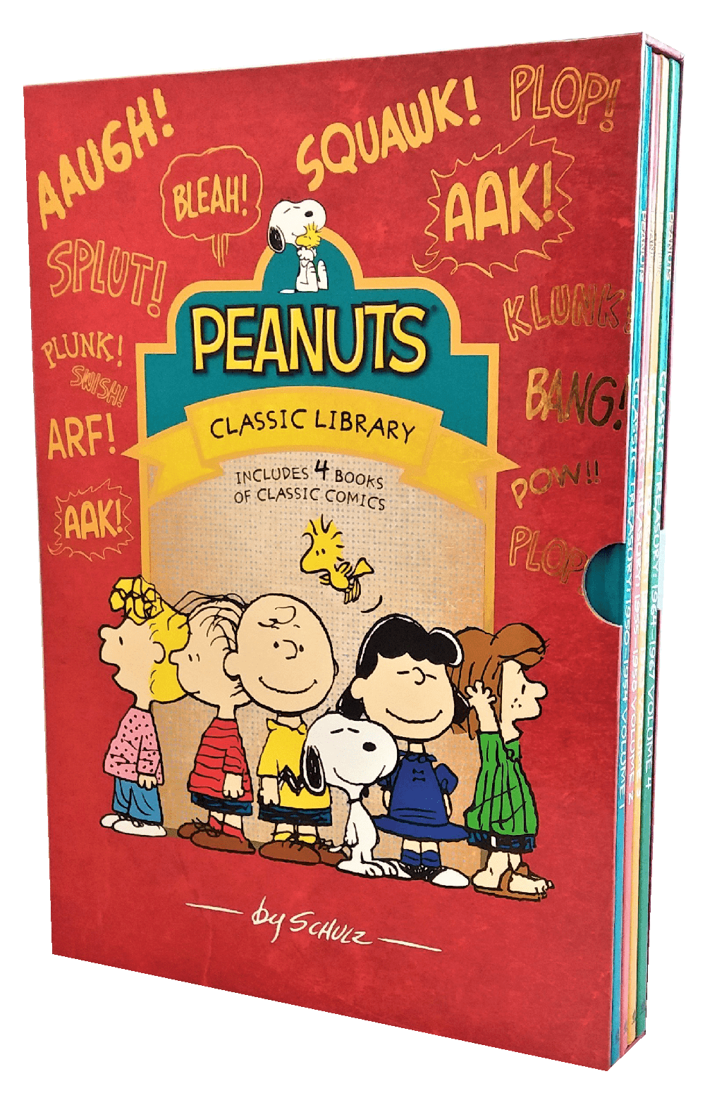 Peanuts: Classic Library Include 4 Book Of Classic Comics