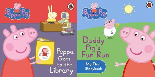 Peppa Pig: My First Storybook (Peppa Goes to Library/Daddy Pig's Fun Run)