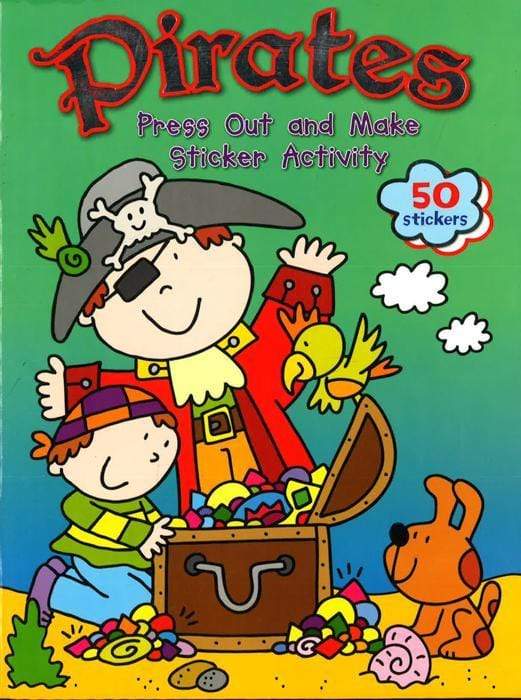 Pirates Press Out And Make Sticker Activity