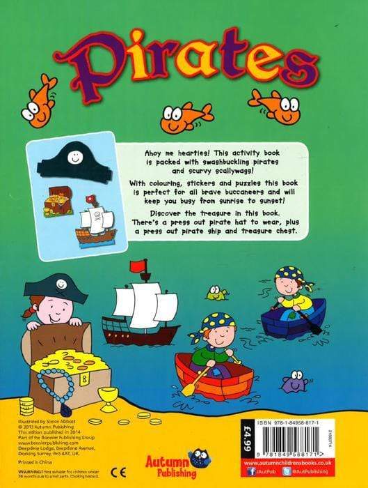 Pirates Press Out And Make Sticker Activity