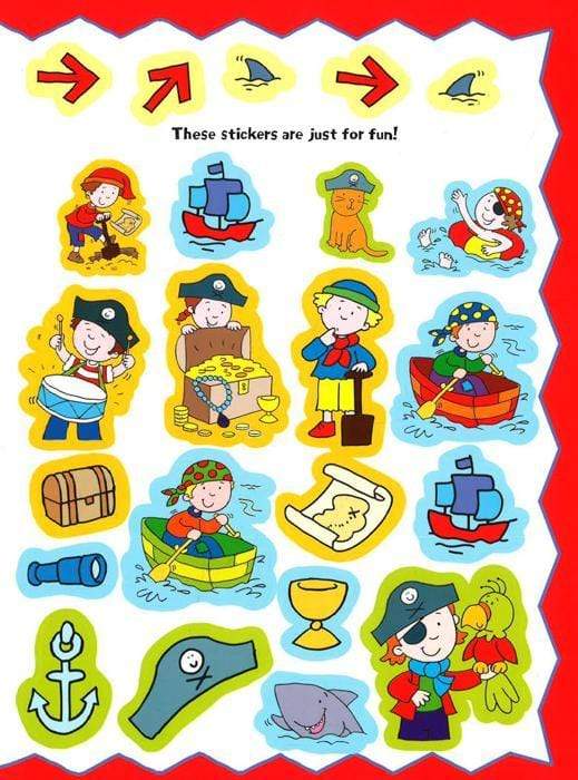 Pirates Press Out And Make Sticker Activity