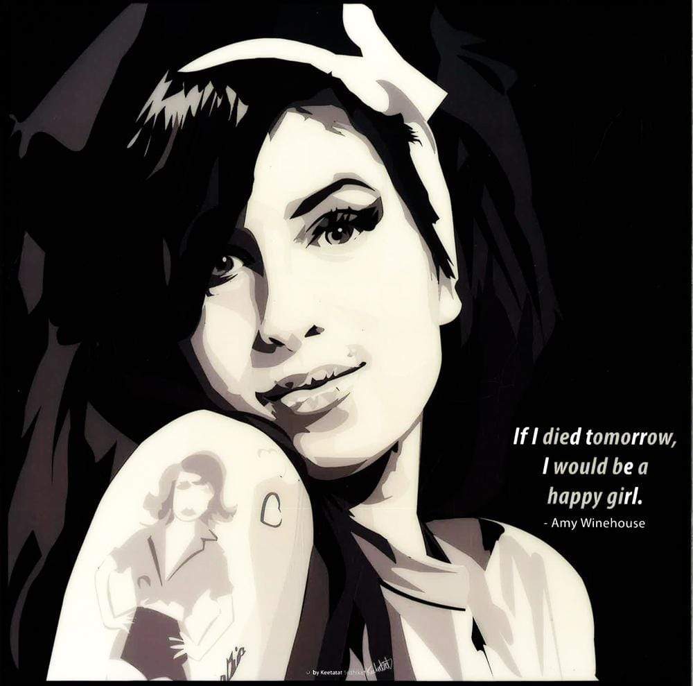 POP ART: AMY WINEHOUSE - IF I DIED (26 CM X 26 CM)
