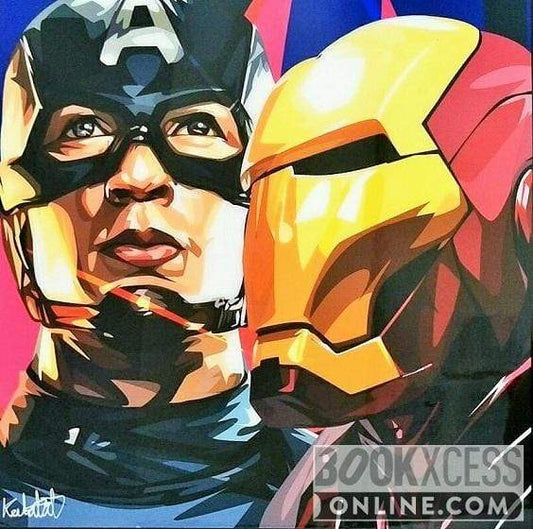 Pop Art: Civil War - Captain America and Iron Man (26 CM X 26 CM)