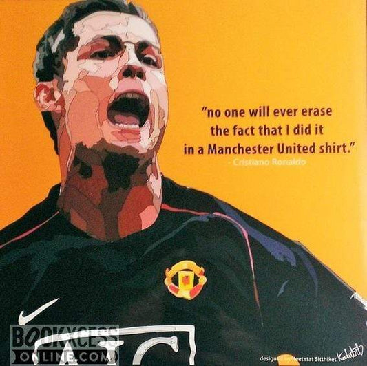 Pop Art: Cristiano Ronaldo - Orange Pop  (26 CM X 26 CM)