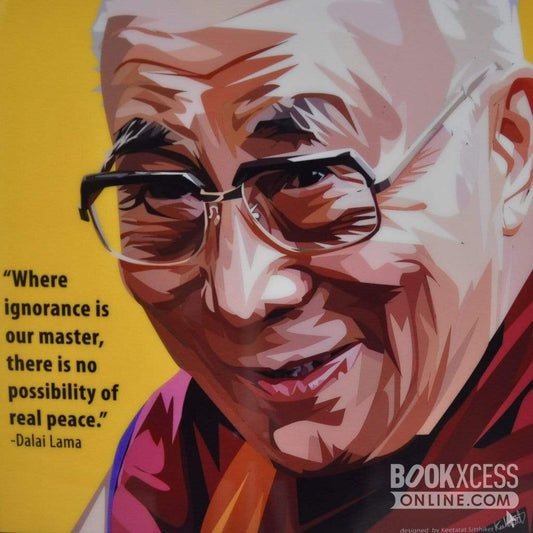 Pop Art: Dalai Lama - Where Ignorance is (26 CM x 26 CM)