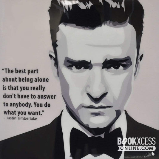 Pop Art: Justin Timberlake: Pink - The Best Part (26 CM x 26 CM)