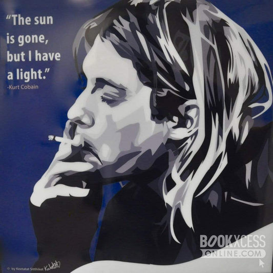 Pop Art: Kurt Cobain Smoking - The Sun is (26 CM x 26 CM)