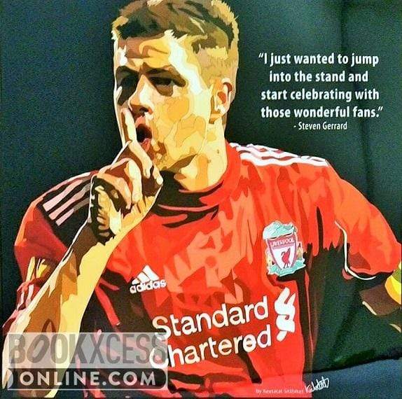 Pop Art: Steven Gerrard - White (26 CM X 26 CM)