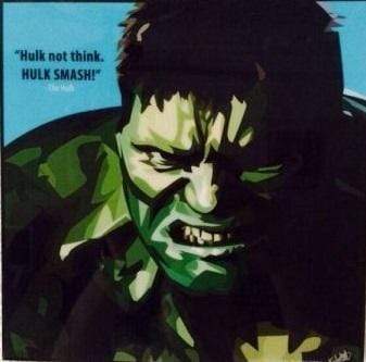 Pop Art: The Hulk Quote  (25.70 CM X 25.70 CM)