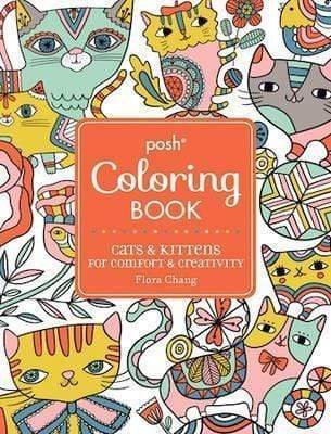 Posh Adult Coloring Book (Orange)