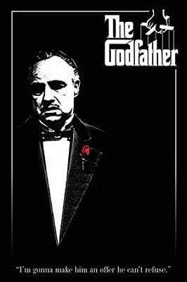 Poster: The Godfather - Red Rose (60 cm X 91.5 cm)