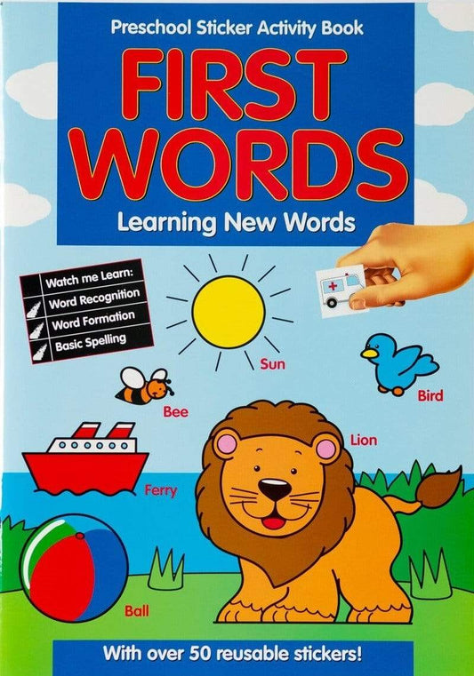 Preschool Sticker Activity Book: First Words