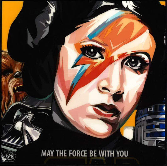 PRINCESS LEIA VER.2 MAY THE FORCE BE WITH YOU POP ART (10X10)