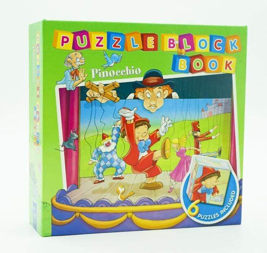 Puzzle Block Book: Pinocchio