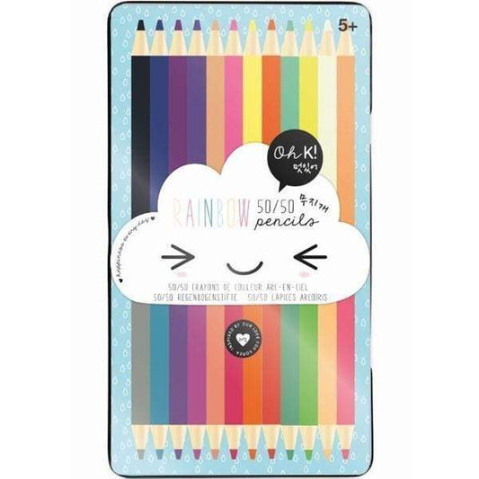Rainbow 50/50 Pencils