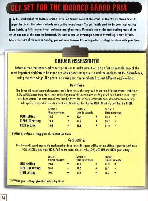 Real World Maths Orange Level: Win A Grand Prix