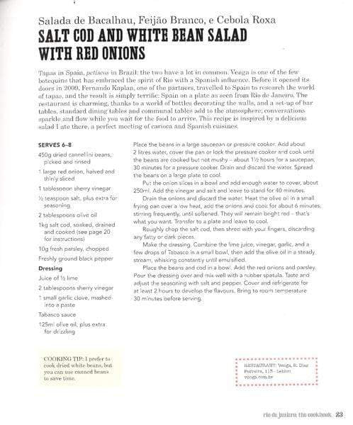 Rio De Janeiro The Cookbook