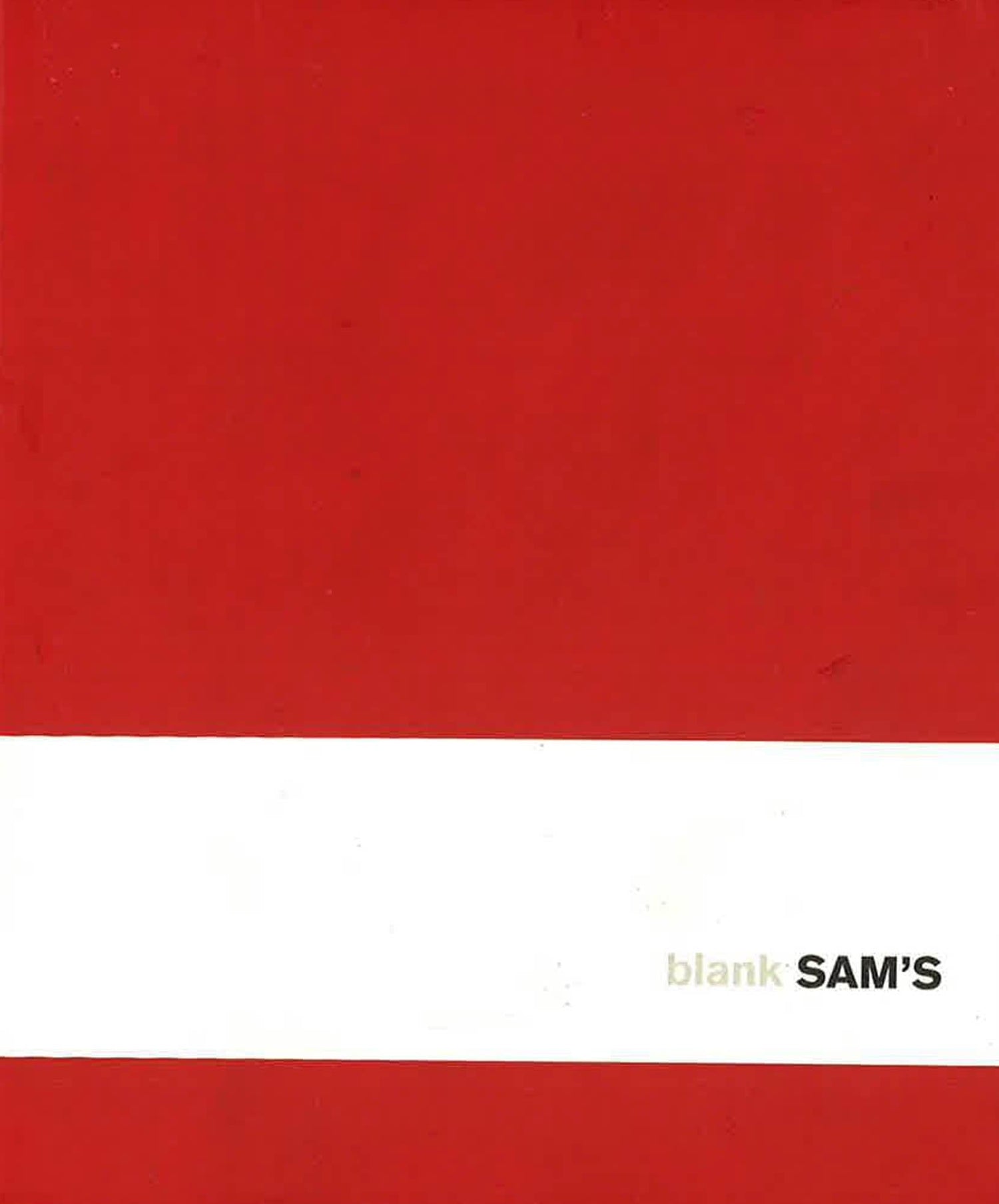 S 15X18 Blank Red Notebook