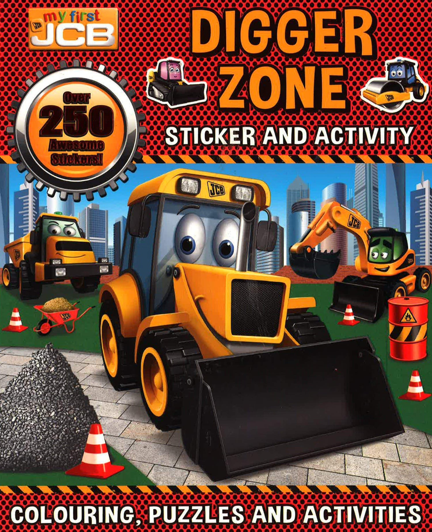 S & A Jcb: My First Jcb: Digger Zone Sticker And Activity