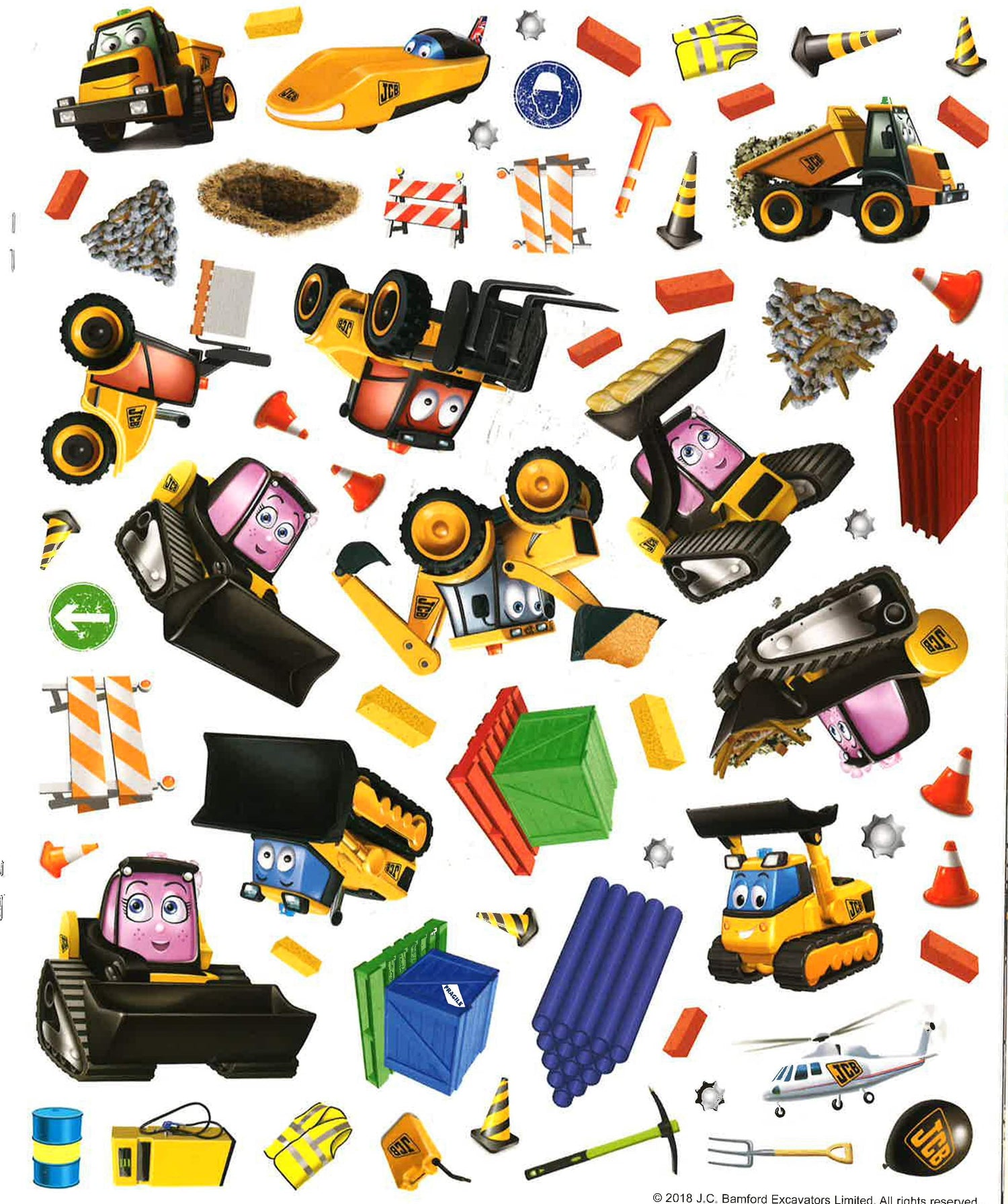 S & A Jcb: My First Jcb: Digger Zone Sticker And Activity