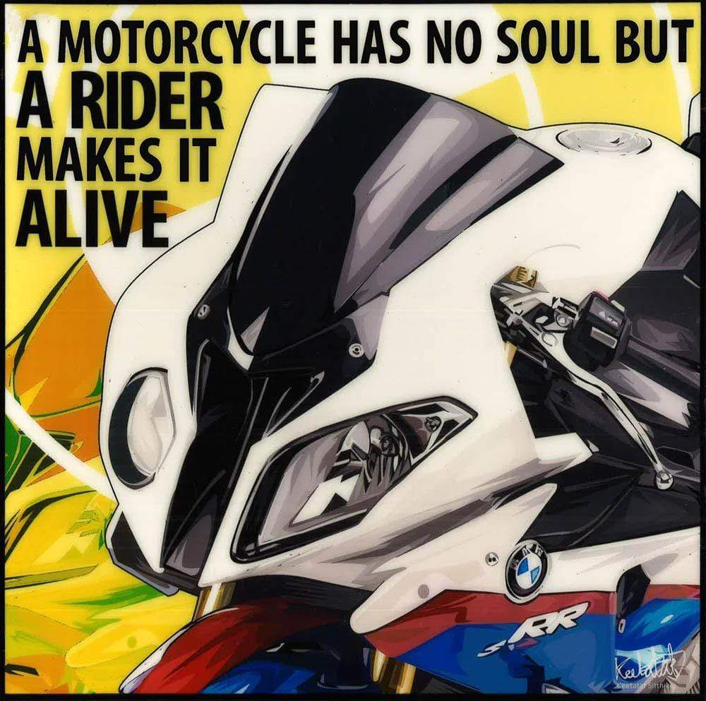 S1000RR_A MOTORCYCLE HAS NO SOUL POP ART (10X10)