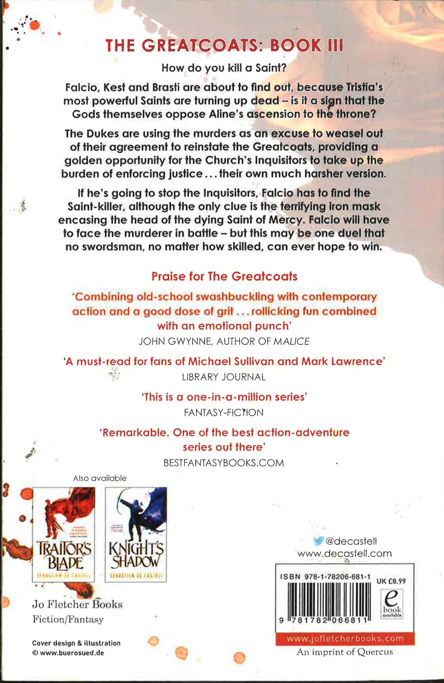 Saint's Blood: The Greatcoats Book 3