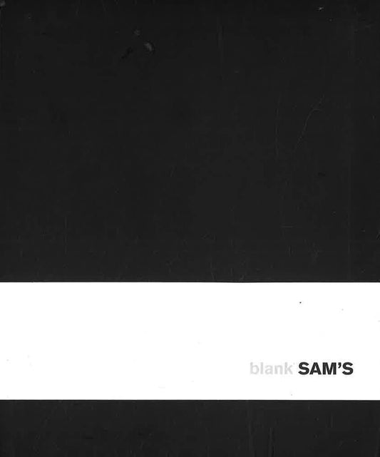 Sams 15X18 Blank Black Notebook