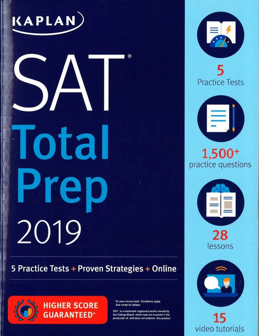 Sat Total Prep 2019: 5 Practice Tests + Proven Strategies + Online