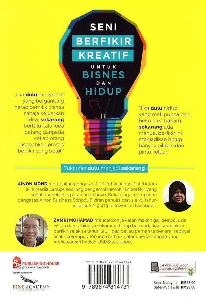 Seni Berfikir Kreatif Untuk Bisnes Dan Hidup