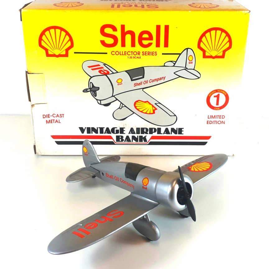Shell Model Airplanes Shell Collector Series- Vintage Airplane Bank – BookXcess