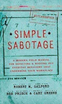 Simple Sabotage (HB)