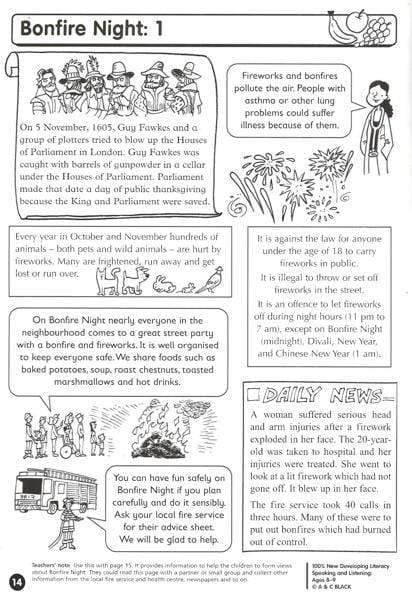 Speaking and Listening: Ages 8-9