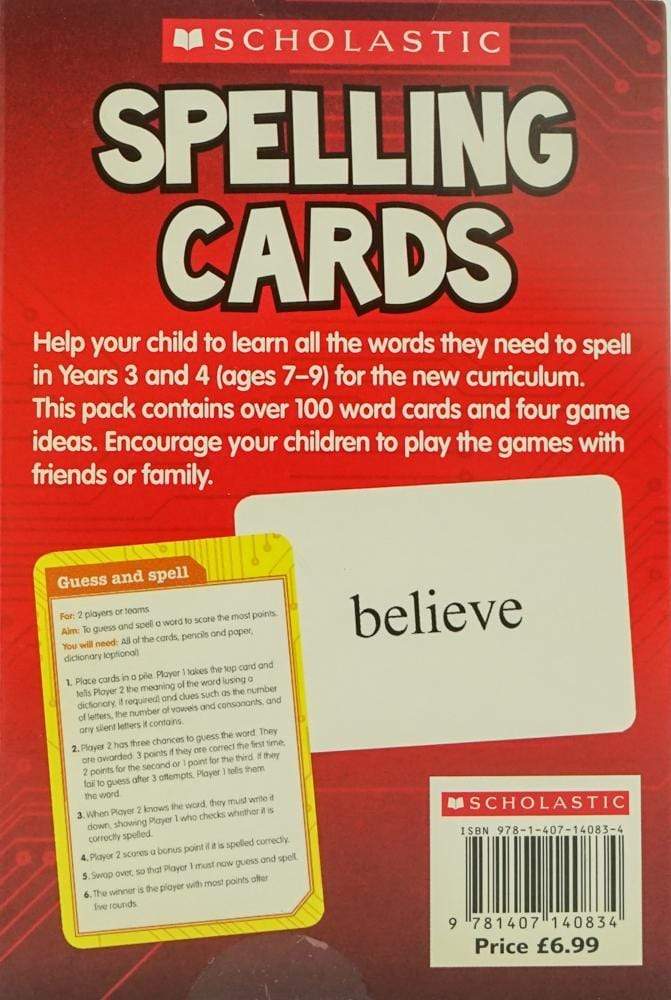 Spellings For Years 3-4