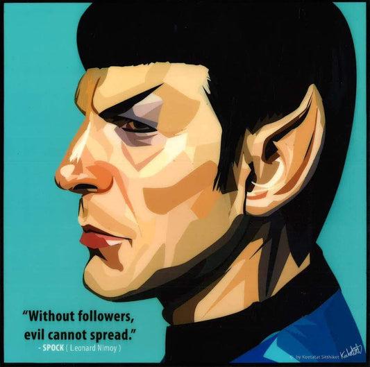 SPOCK: BLUE POP ART (10'X10')