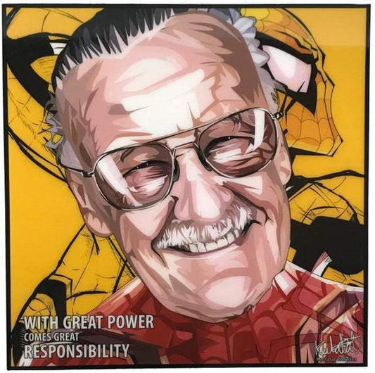 STAN LEE VER.3_WITH GREAT POWER POP ART (10'X10')