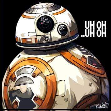 STAR WARS VI BB-8 POP ART (10X10)