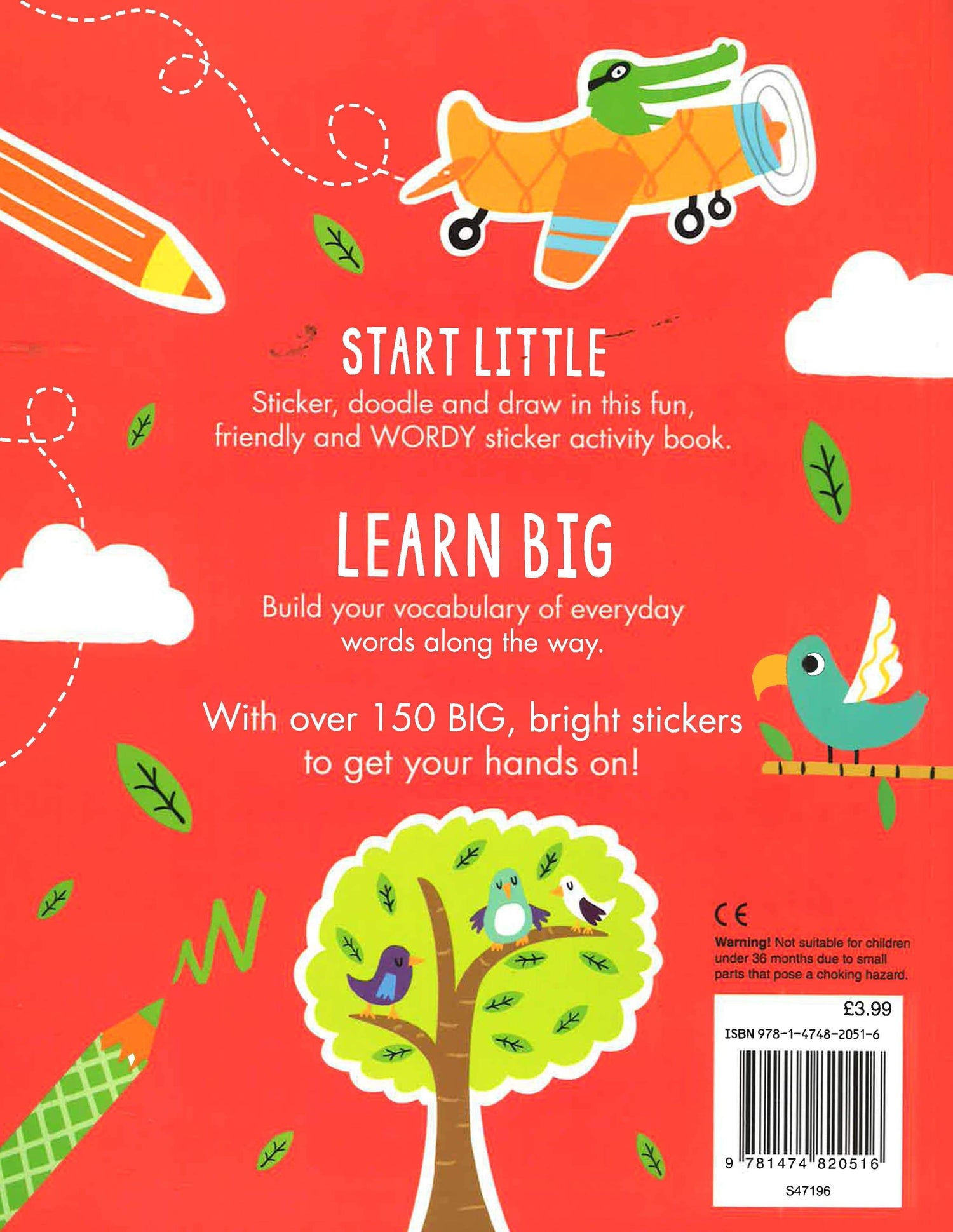 Start Little Learn Big Snug, Bug, Rug Sticker And Draw: Over 150 First Words Stickers